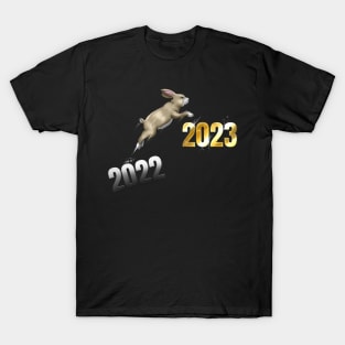 Rabbit Hopping From 2022 To 2023 Happy Chinese New Year T-Shirt